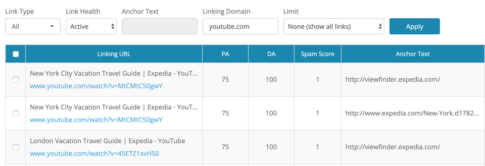 Linking Domains