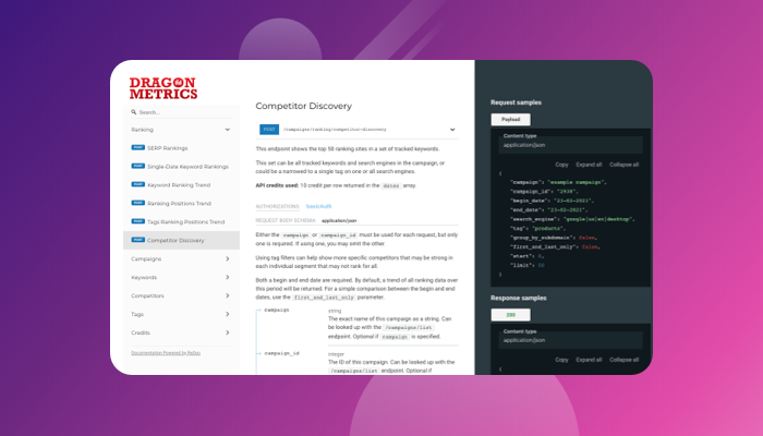 A Big Step Up for our Developer API — Introducing v2.0 | Dragon Metrics