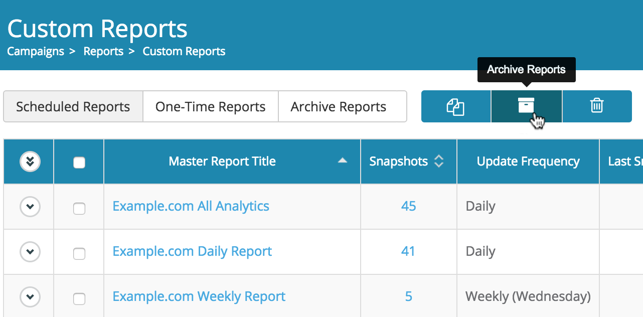 Scheduled Reports