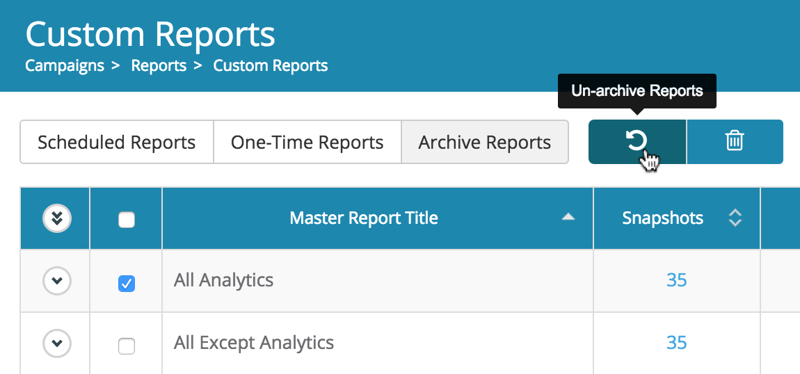 Scheduled Reports